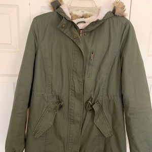 Olive Green Parka Jacket